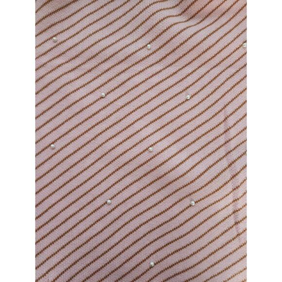 NWT Lele Sadoughi Oversized Two-Tone Pearl Stripe Scarf 97.5"L x 15"W - Picture 11 of 13